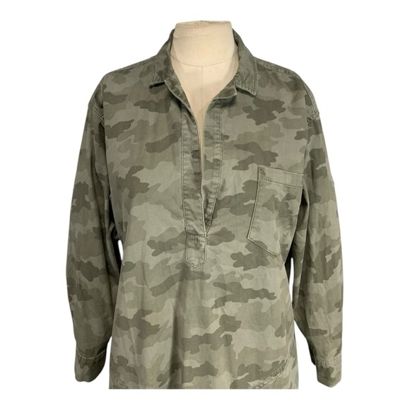 ATM Stretch Cotton Shirt Dress Size Small - Picture 6 of 12